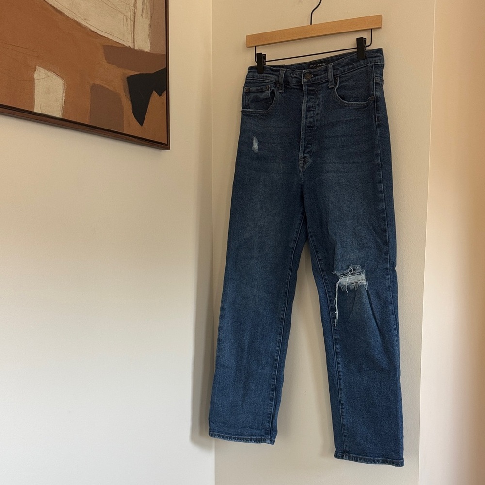 Lucky Brand Dark Blue Ripped Jeans